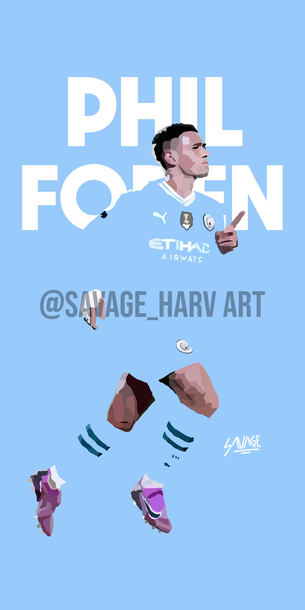 Phil Foden A3 Print