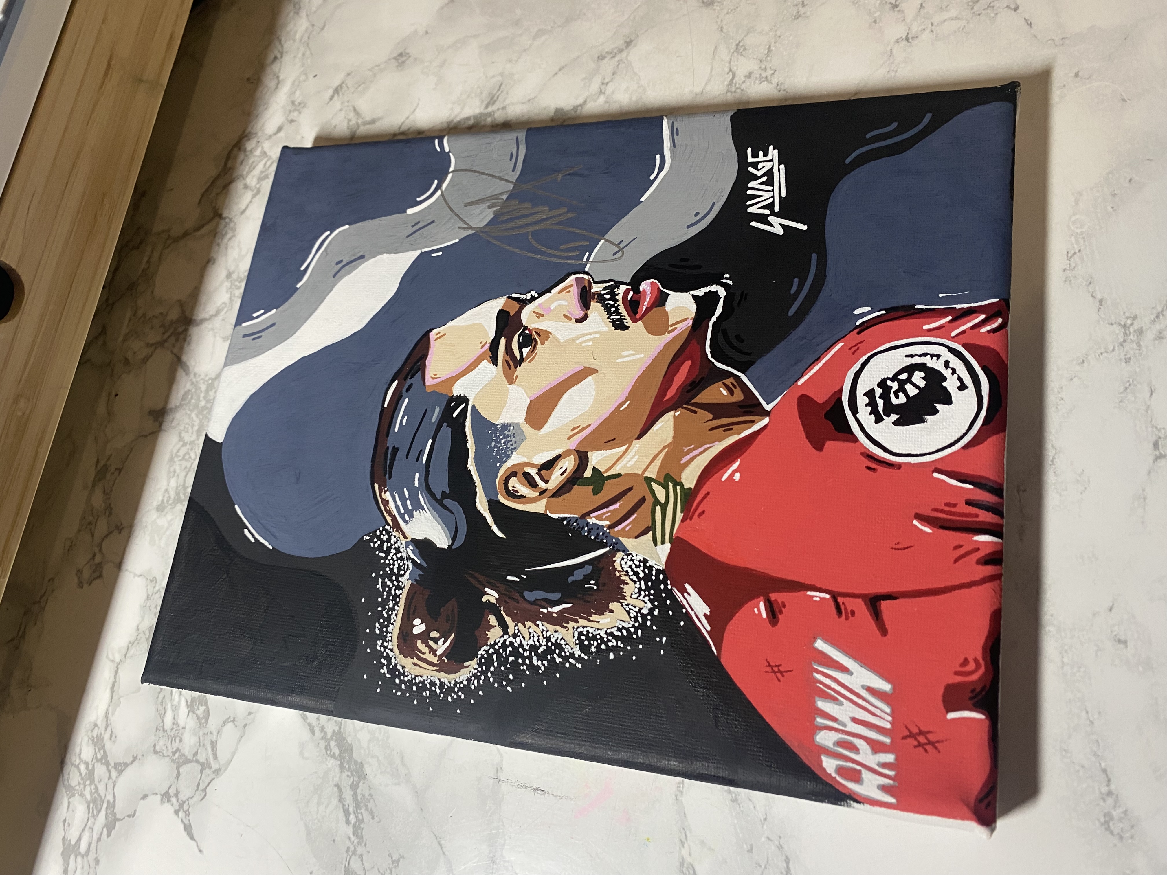 Darwin Nunez Signed Painting