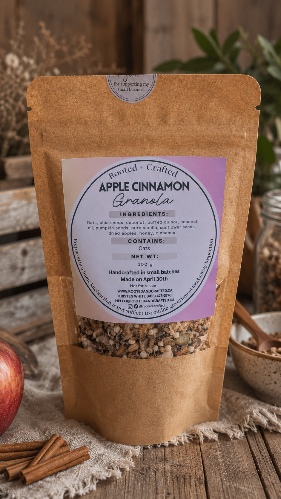 Apple Cinnamon Granola