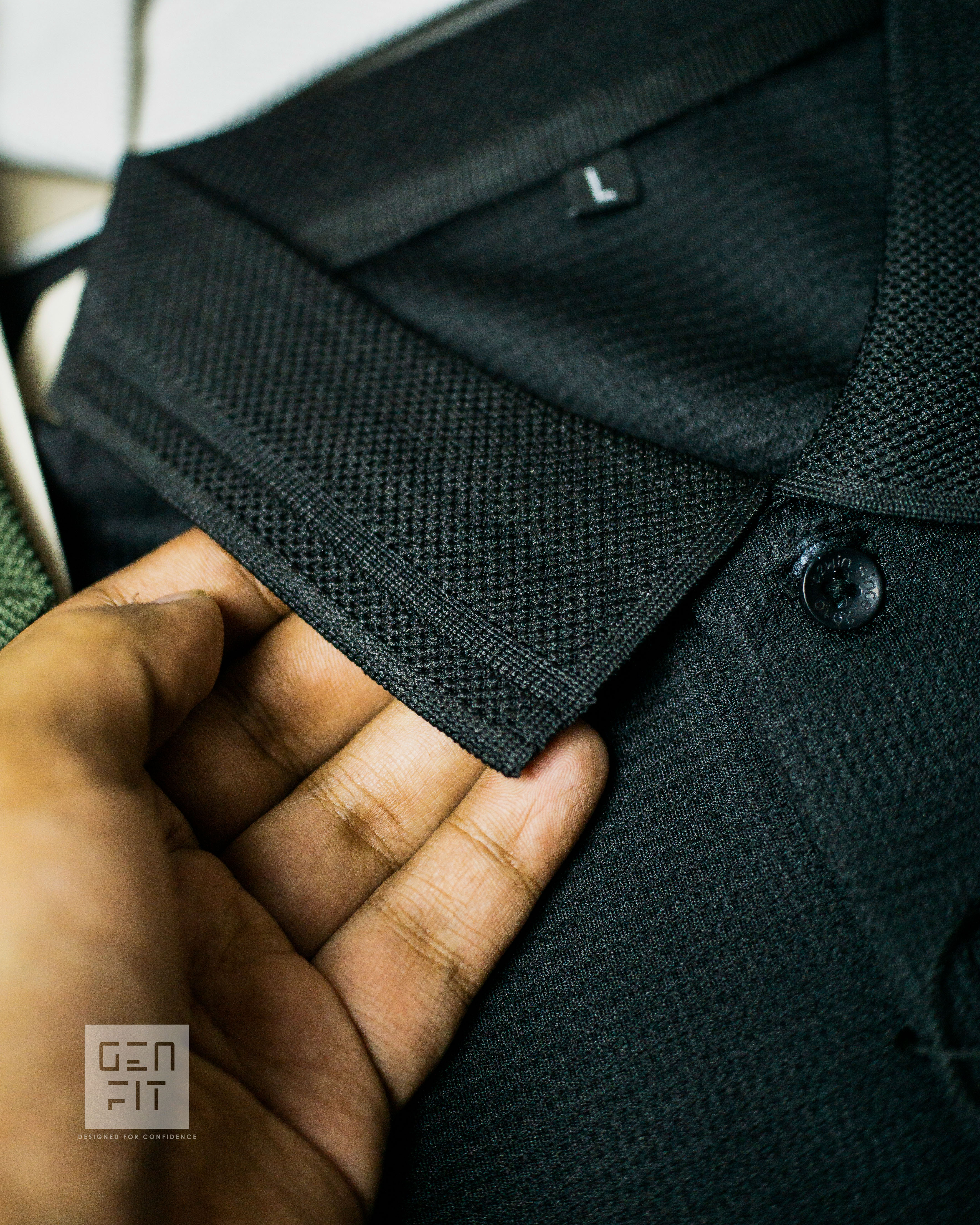 Man's Classic Black Polo Shirt