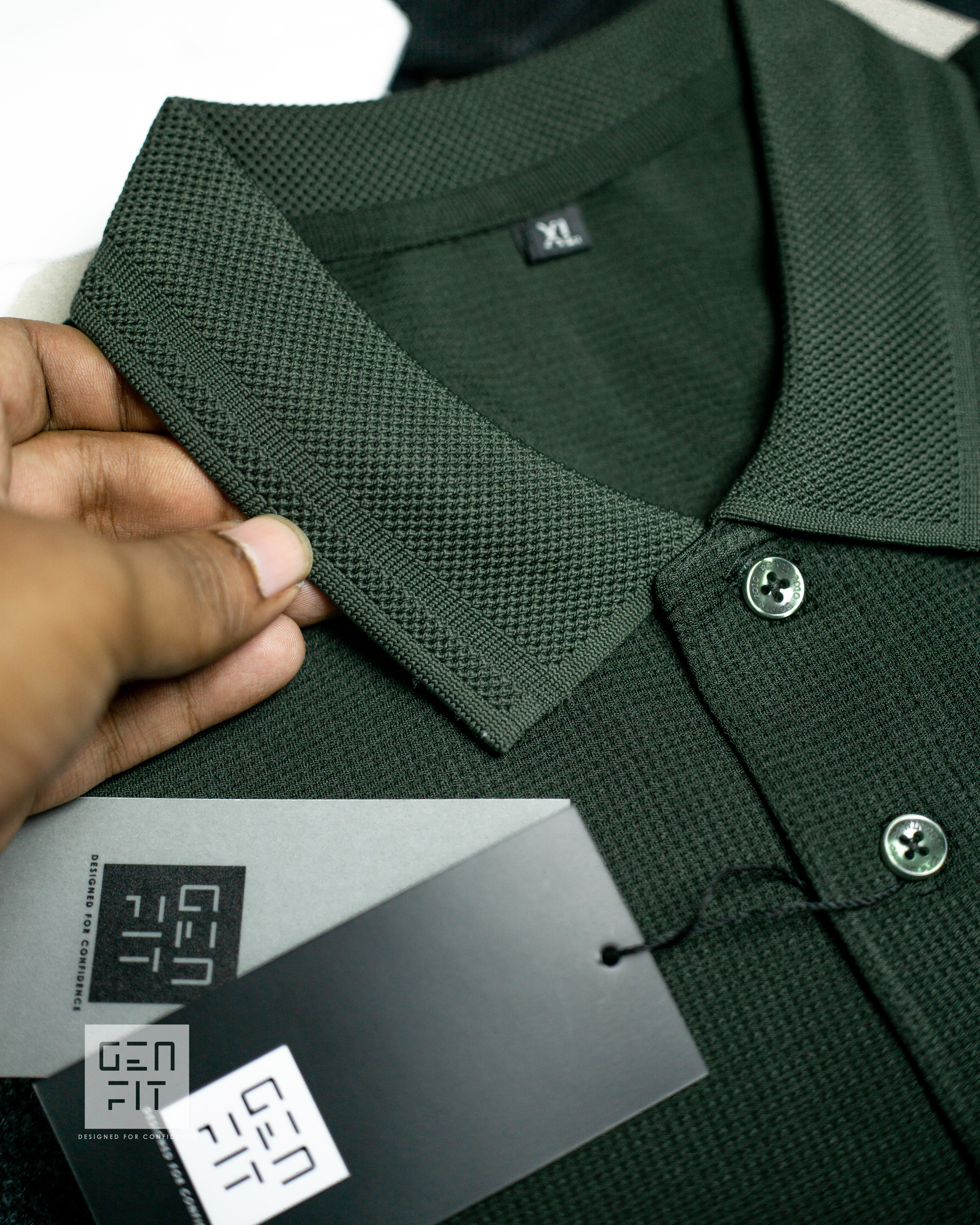 Men's Dark Olive Polo T-Shirt