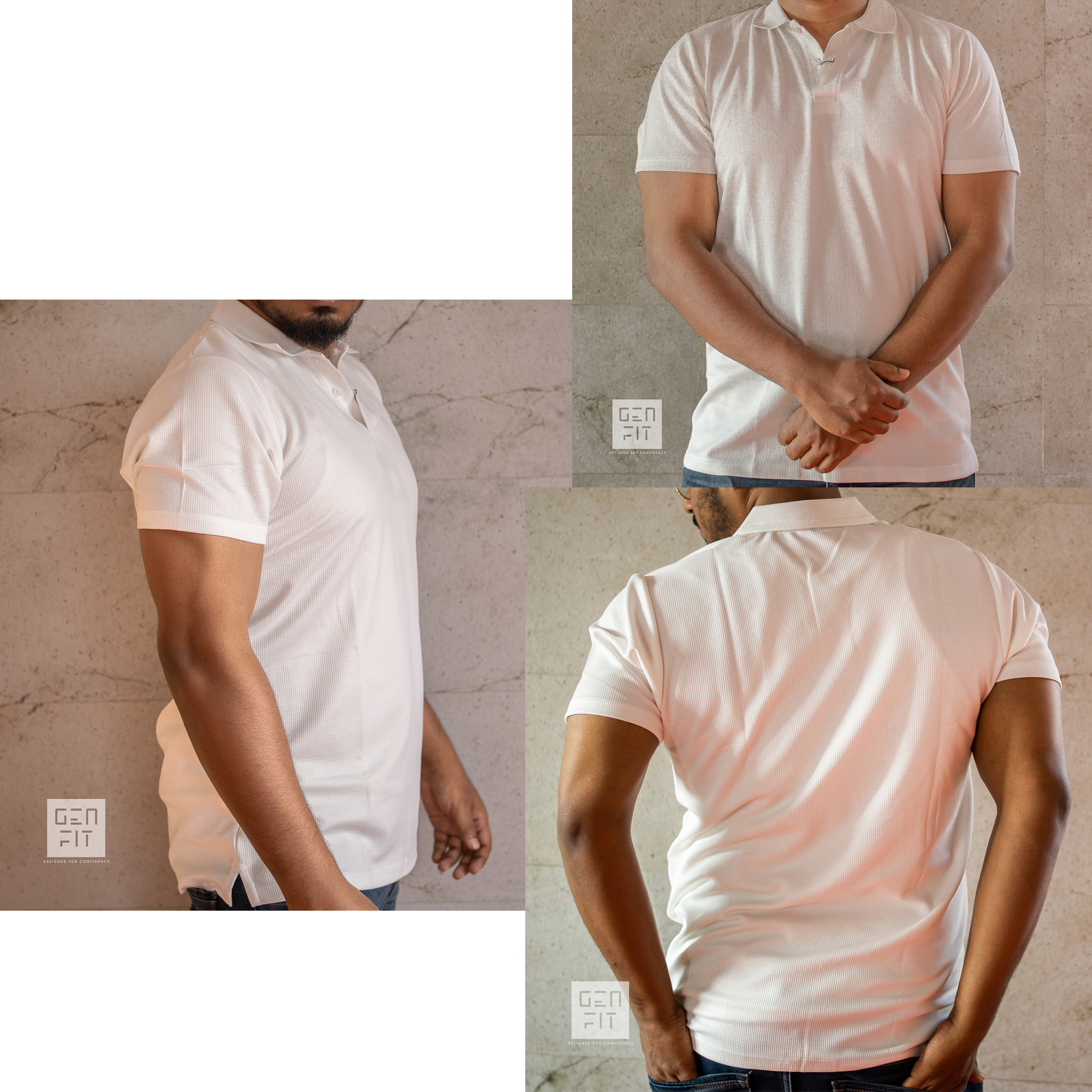 Men's White Polo Shirt