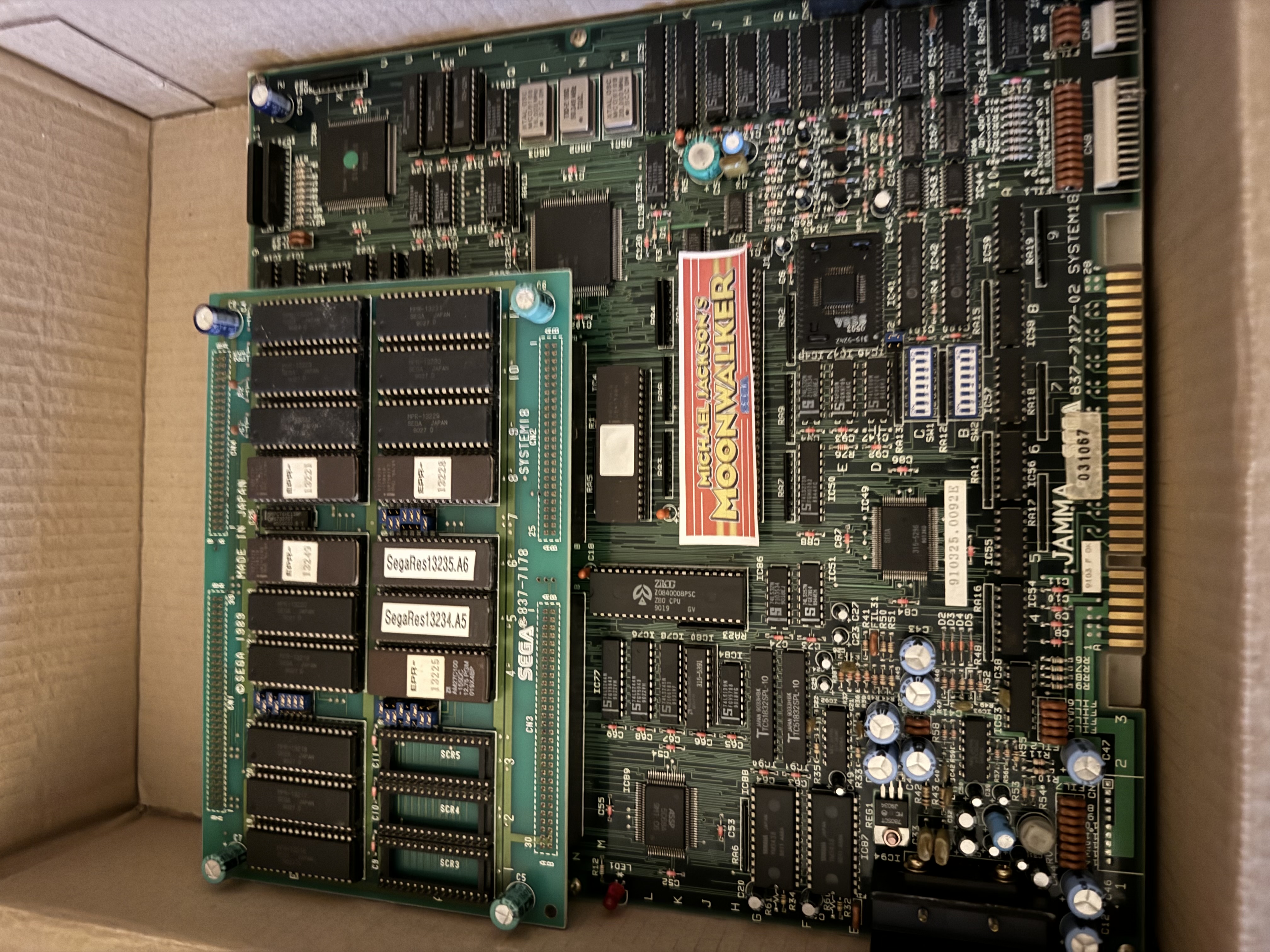 carte arcade PCB JAMMA  Michael Jackson's Moonwalker