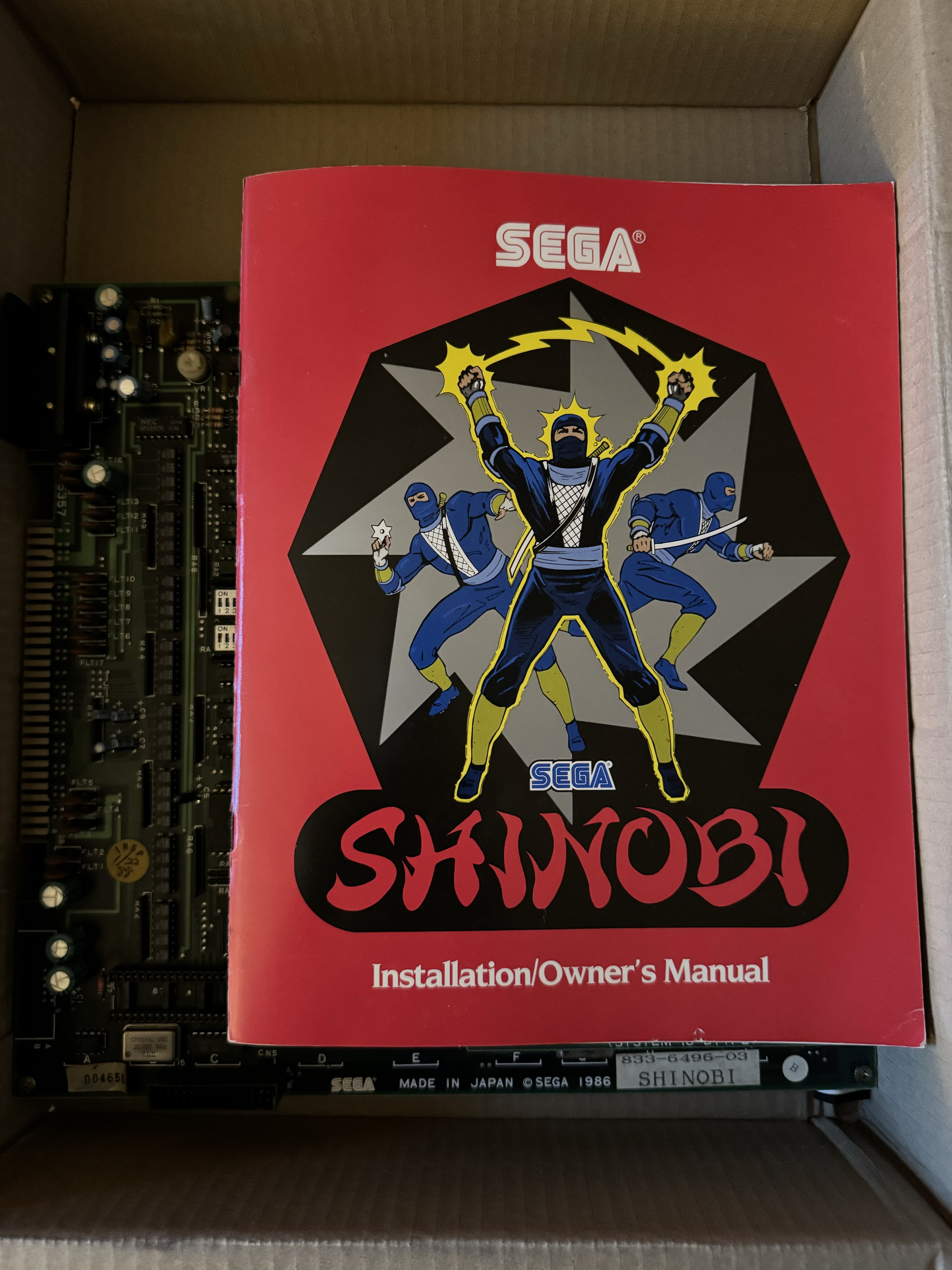 Carte arcade jamma Sega Shinobi