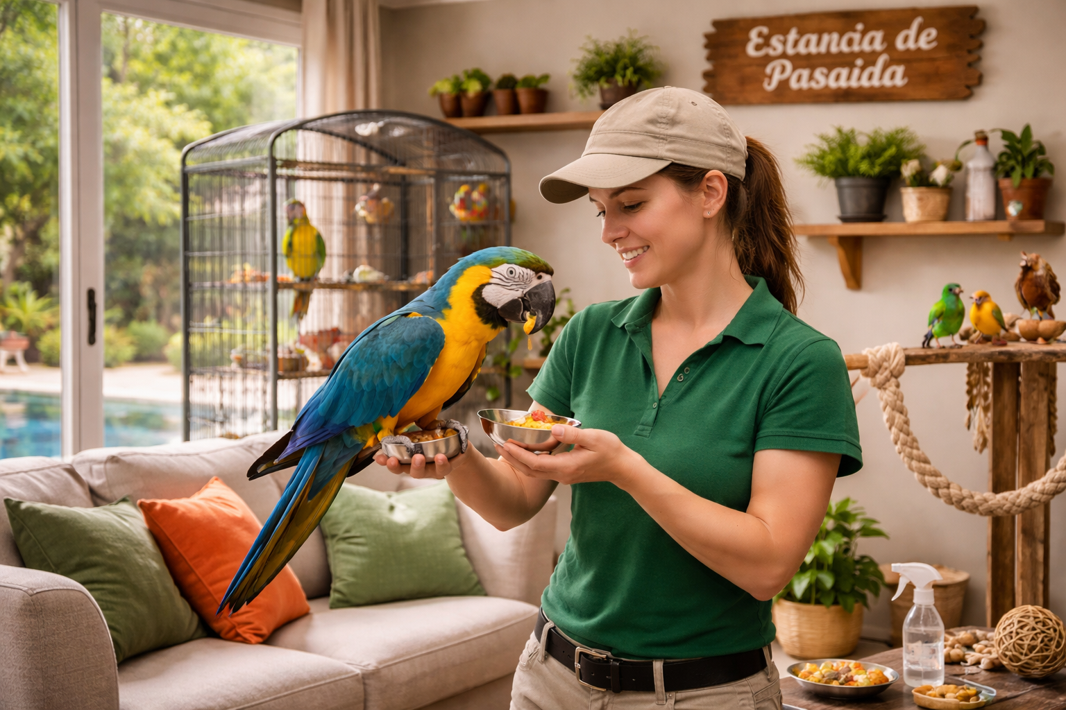 Pasa Día o Guardería diurna de Aves