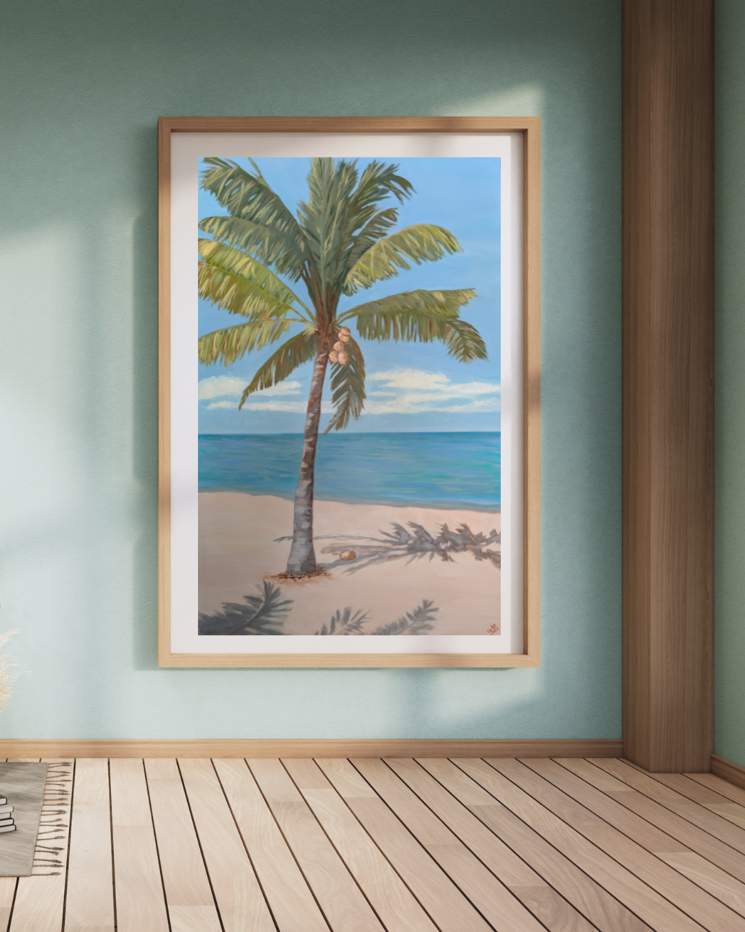 "Fallen Coconut" Original Acrylic on Canvas