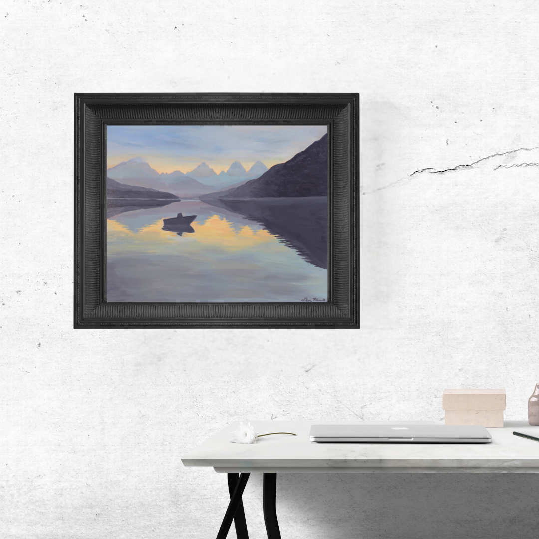 "Lake McDonald" Acrylic on Canvas
