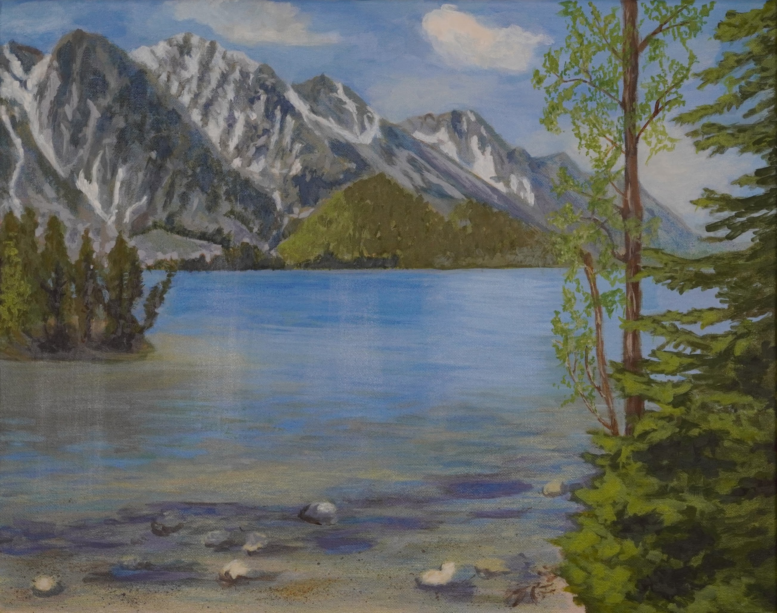 "Jenny Lake" Original Acrylic on Canvas