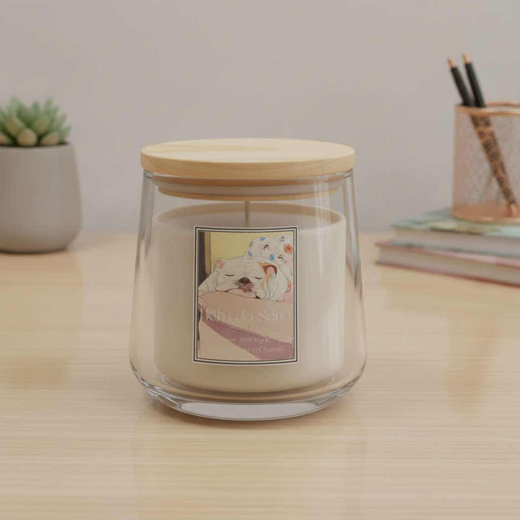 Vela Personalizada Patas & Chamas