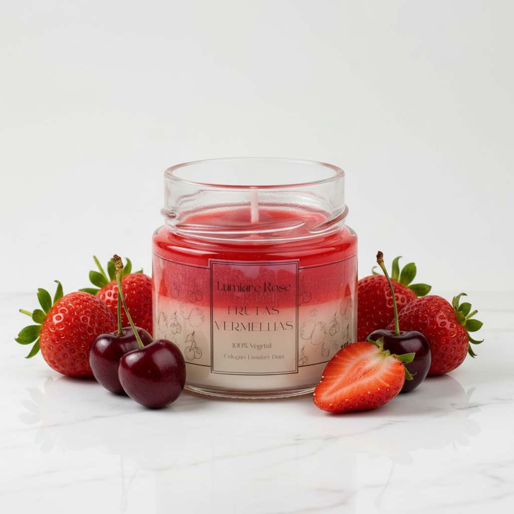 Vela Frutas Vermelhas