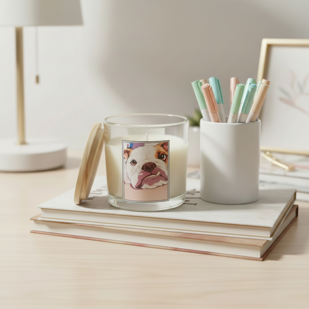 Vela Personalizada Patas & Chamas