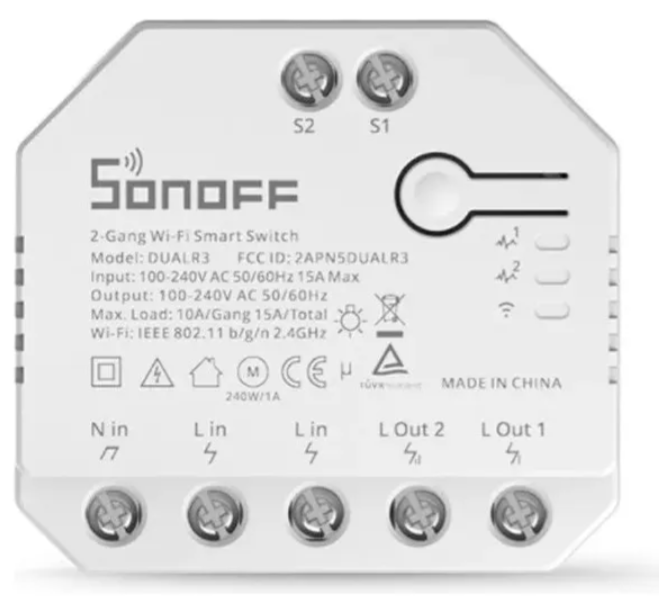 Sonoff Mini Dual R3 Módulo Relé Interruptor Wifi 2