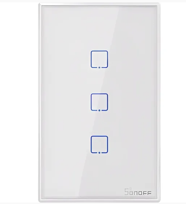 Interruptor Inteligente Touch Sonoff T2U-TX-  Botões Wifi - Branco