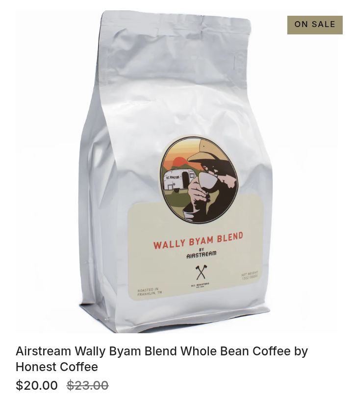 Airstream Wally Byam Blend Whole Bean Coffee