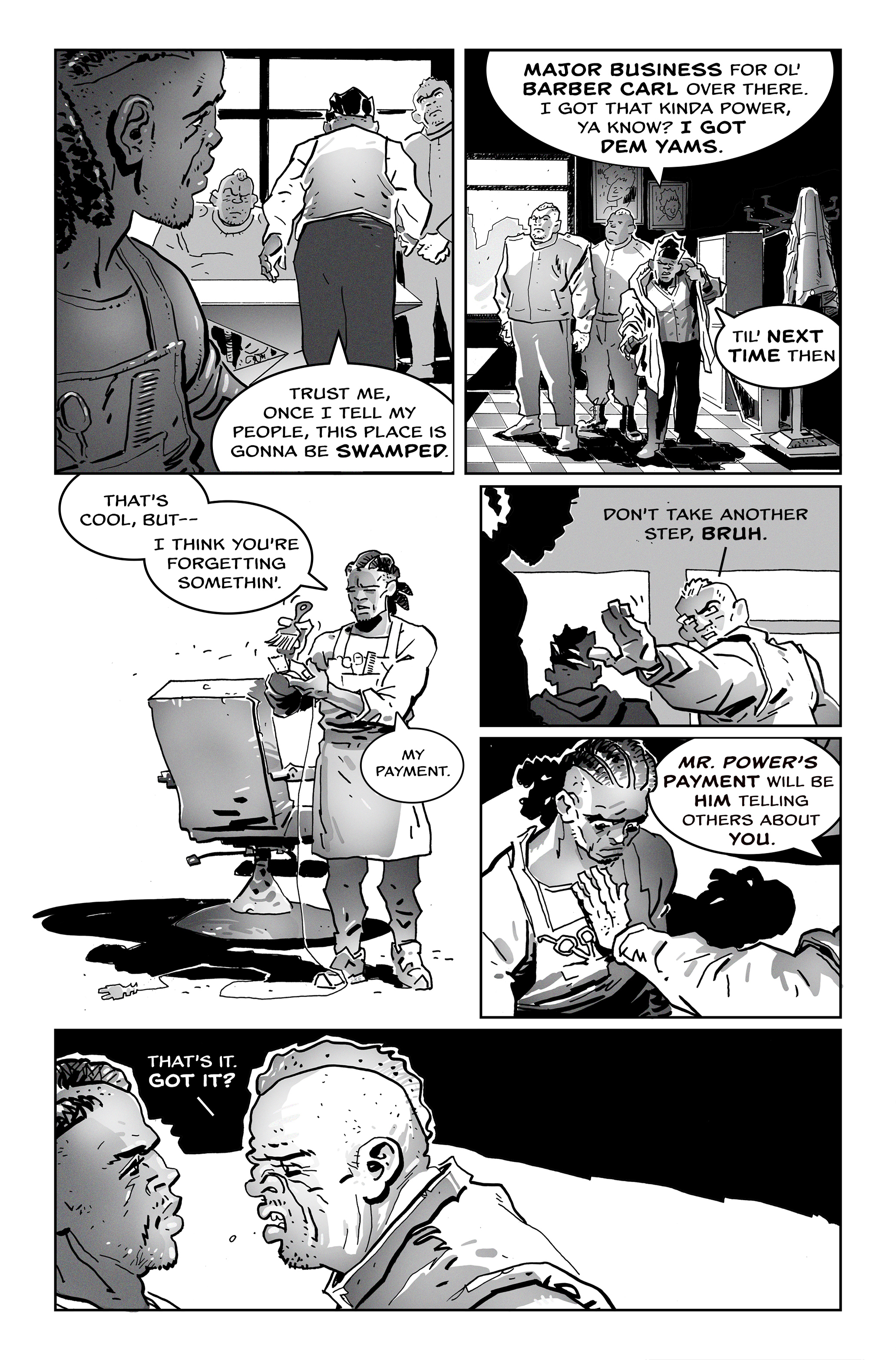 The Barber Issue 1 Kickstarter Edition Cover B -Shipping Included!