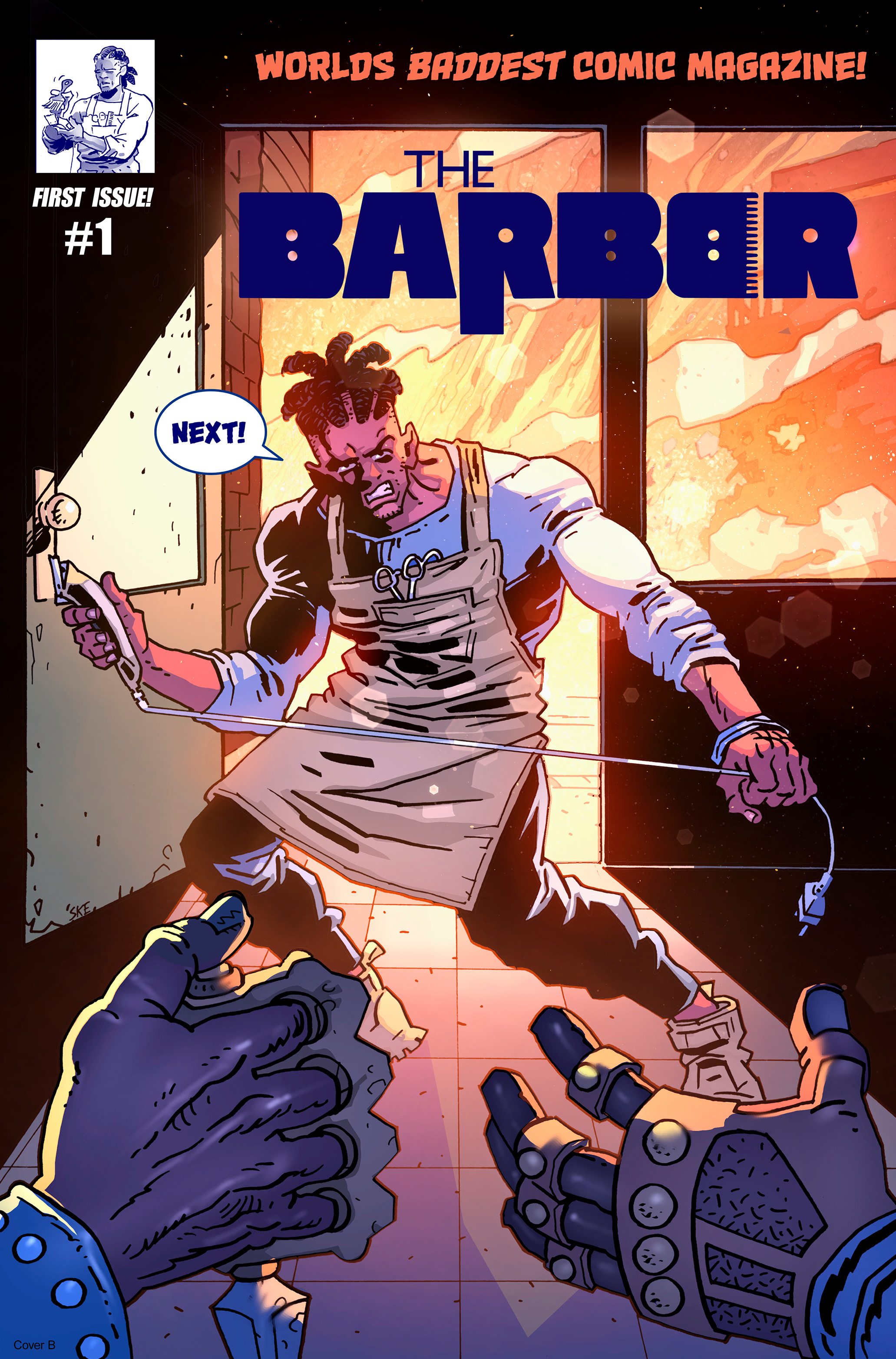 The Barber Issue 1 Kickstarter Edition Cover B -Shipping Included!