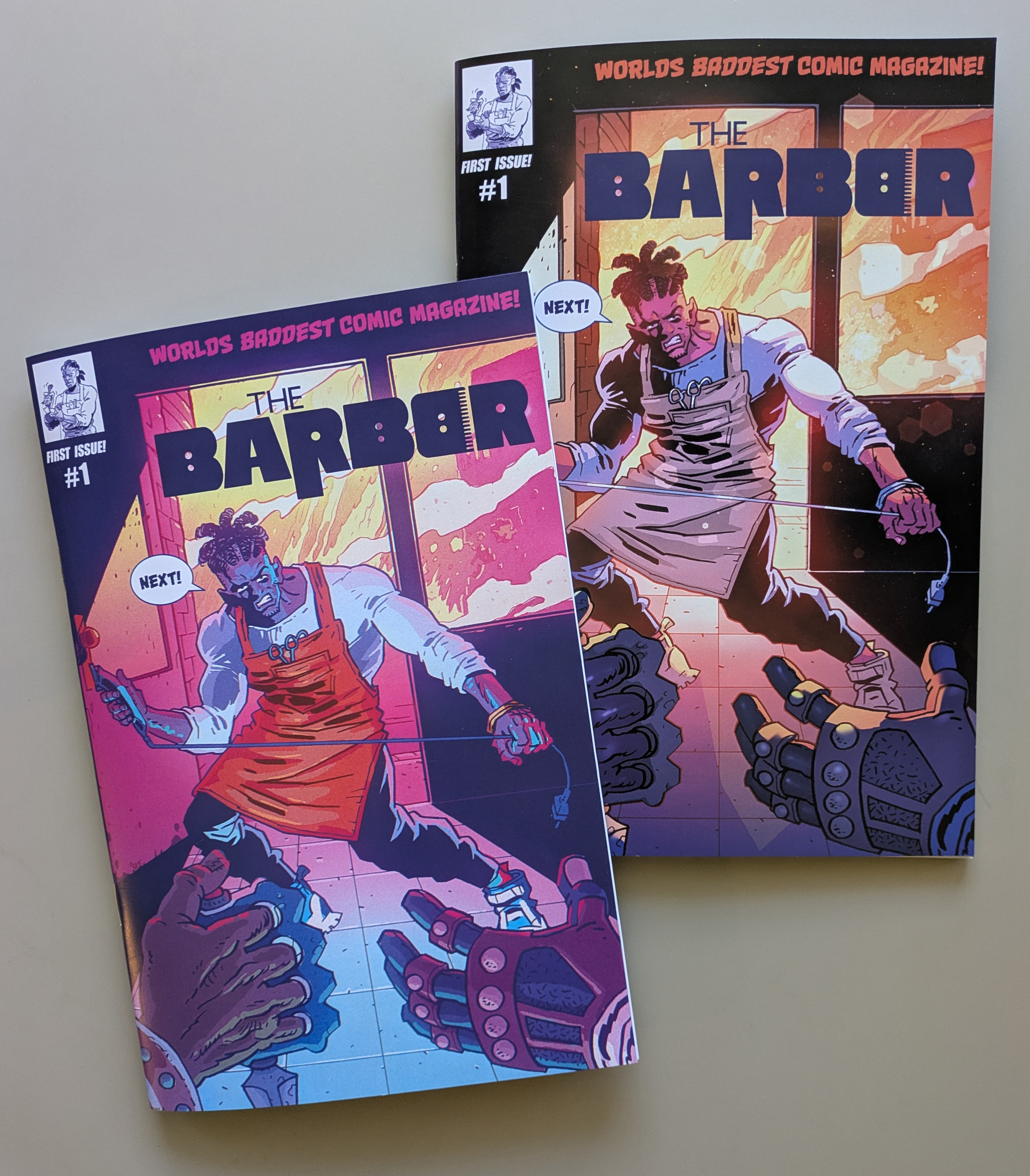 Get The Bundle! Barber #1, Poster and Keychain -Shipping Included!