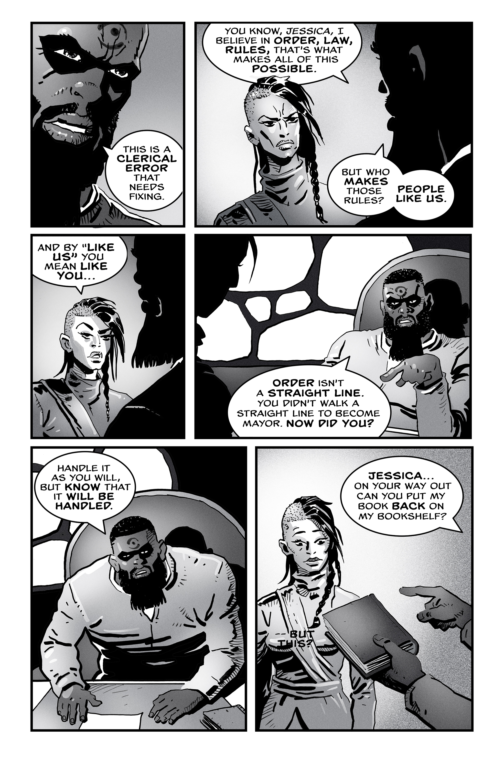 The Barber Issue 1 Kickstarter Edition Cover B -Shipping Included!