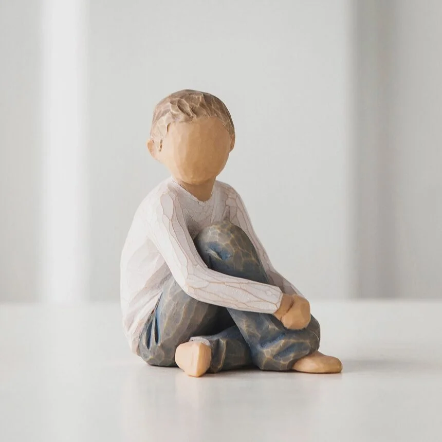 Willow Tree Seated Boy Figurine