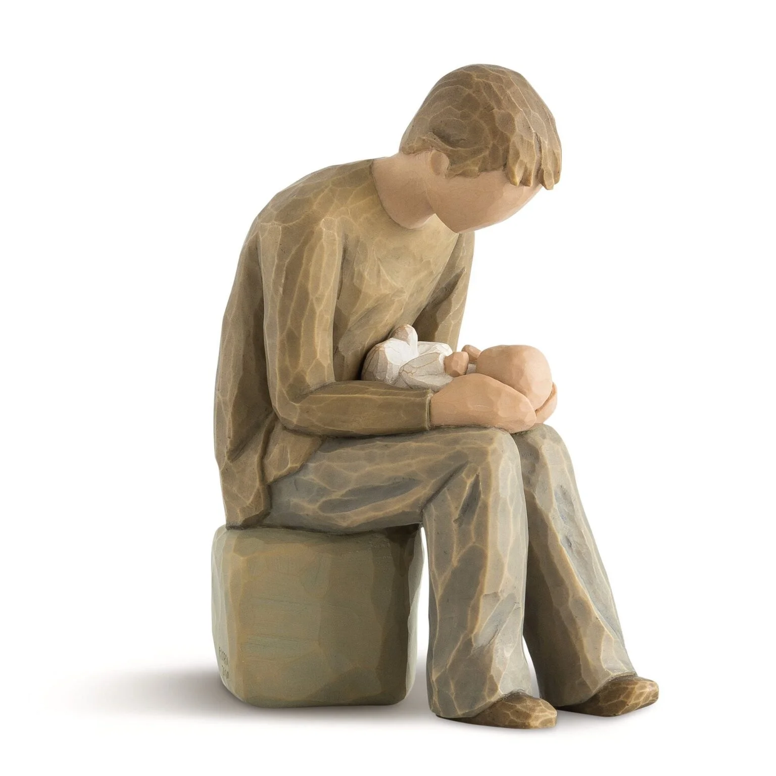 Father and Newborn Figurine