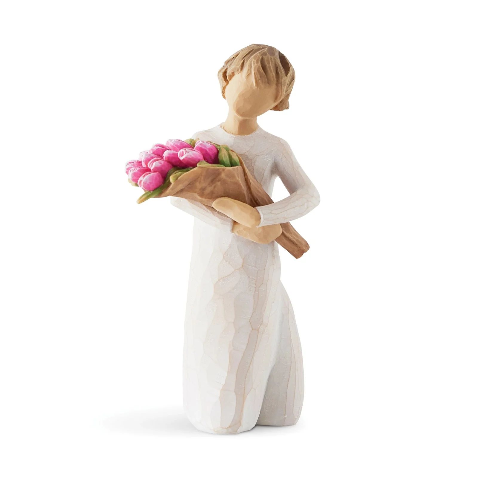 Willow Tree Figurine With Tulip Bouquet