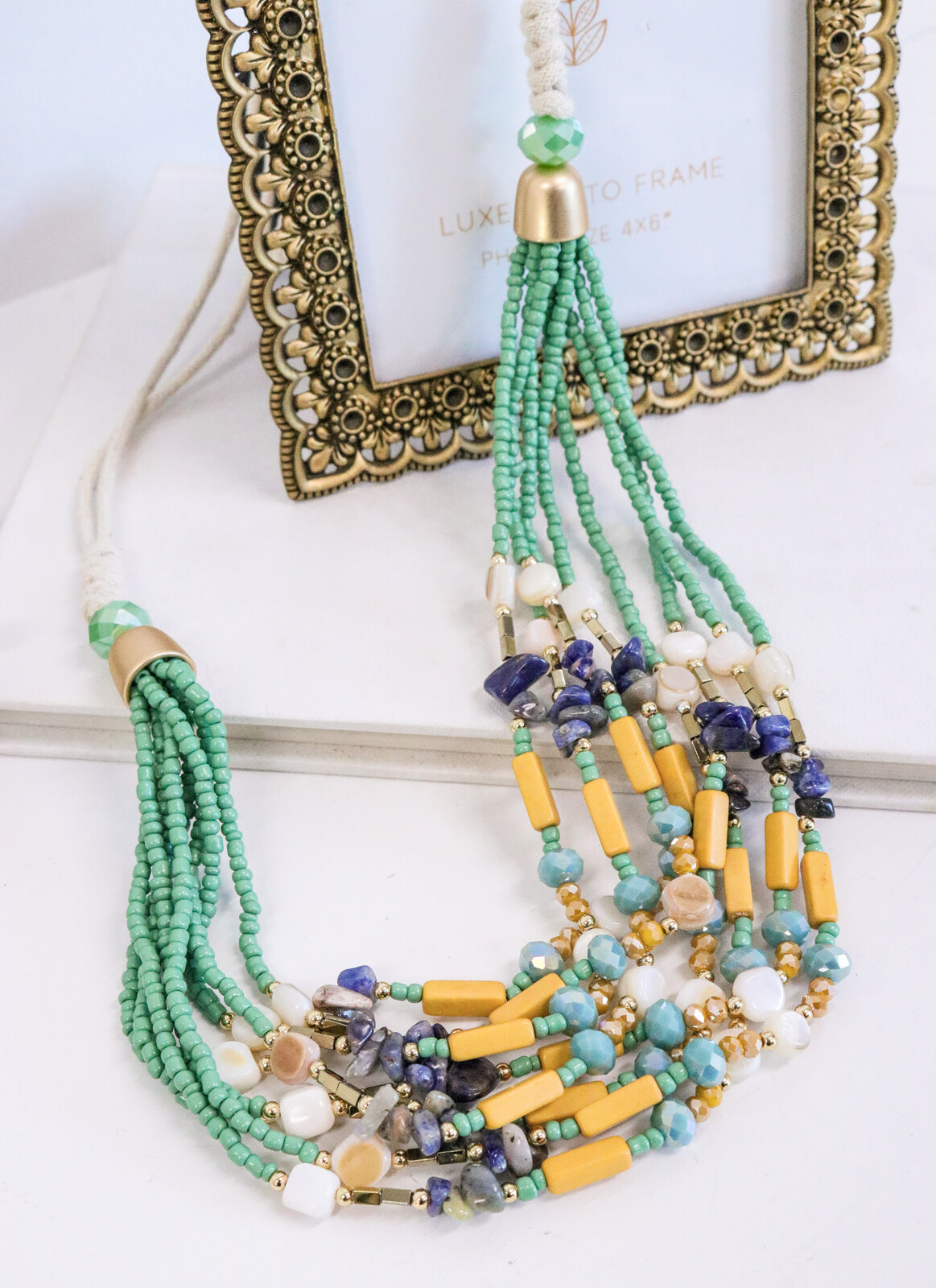 Necklace Skye Statement Beaded