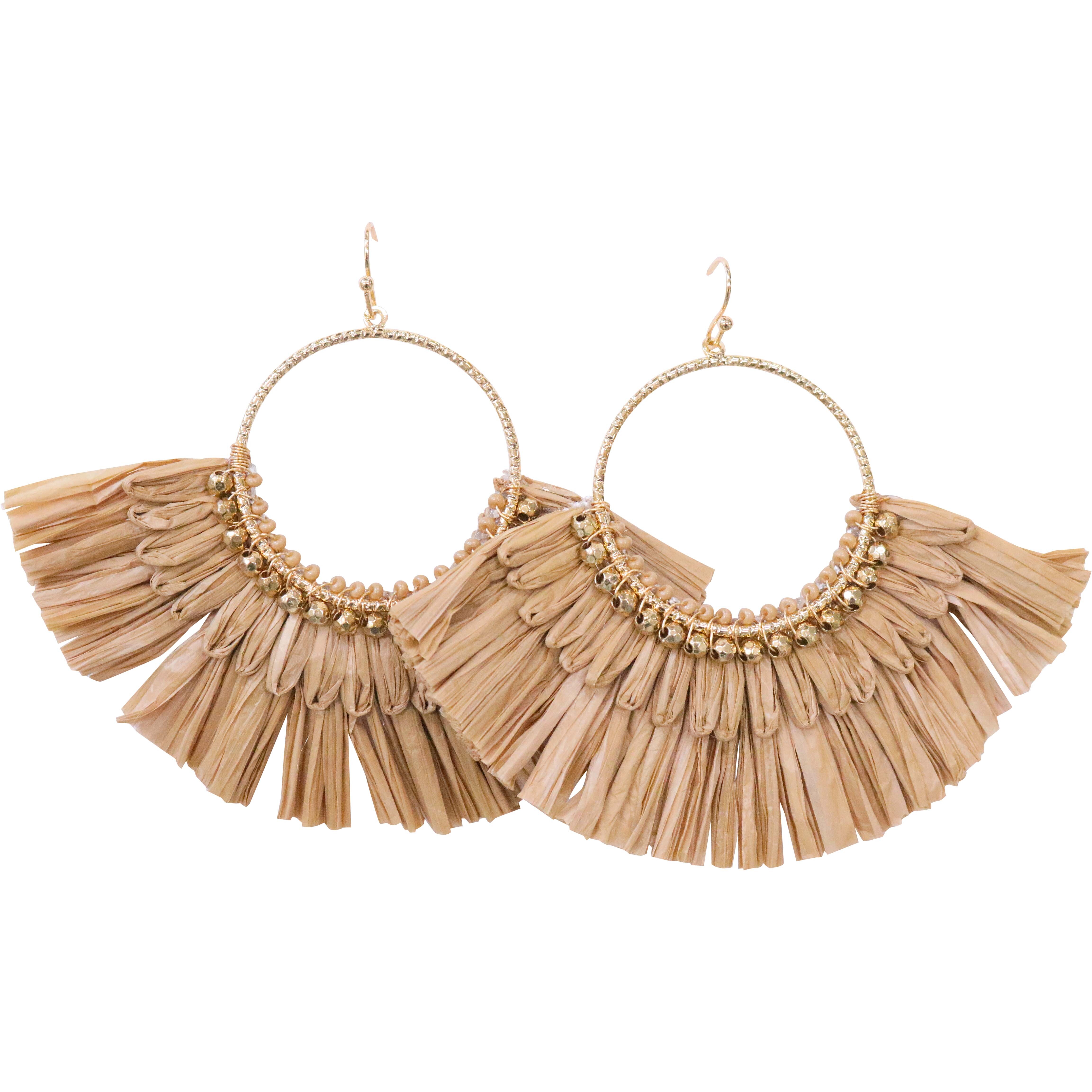 Earrings Fan Palm