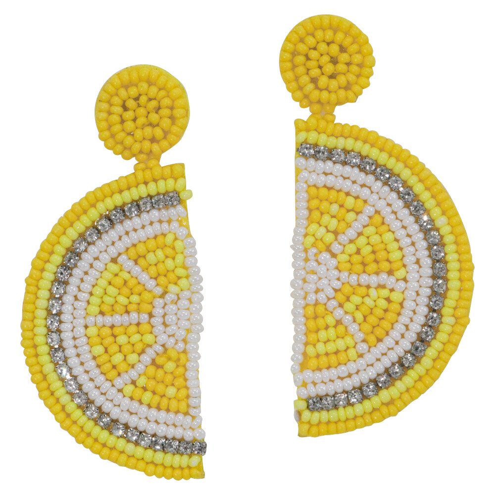 Earrings Lemoncello Beaded