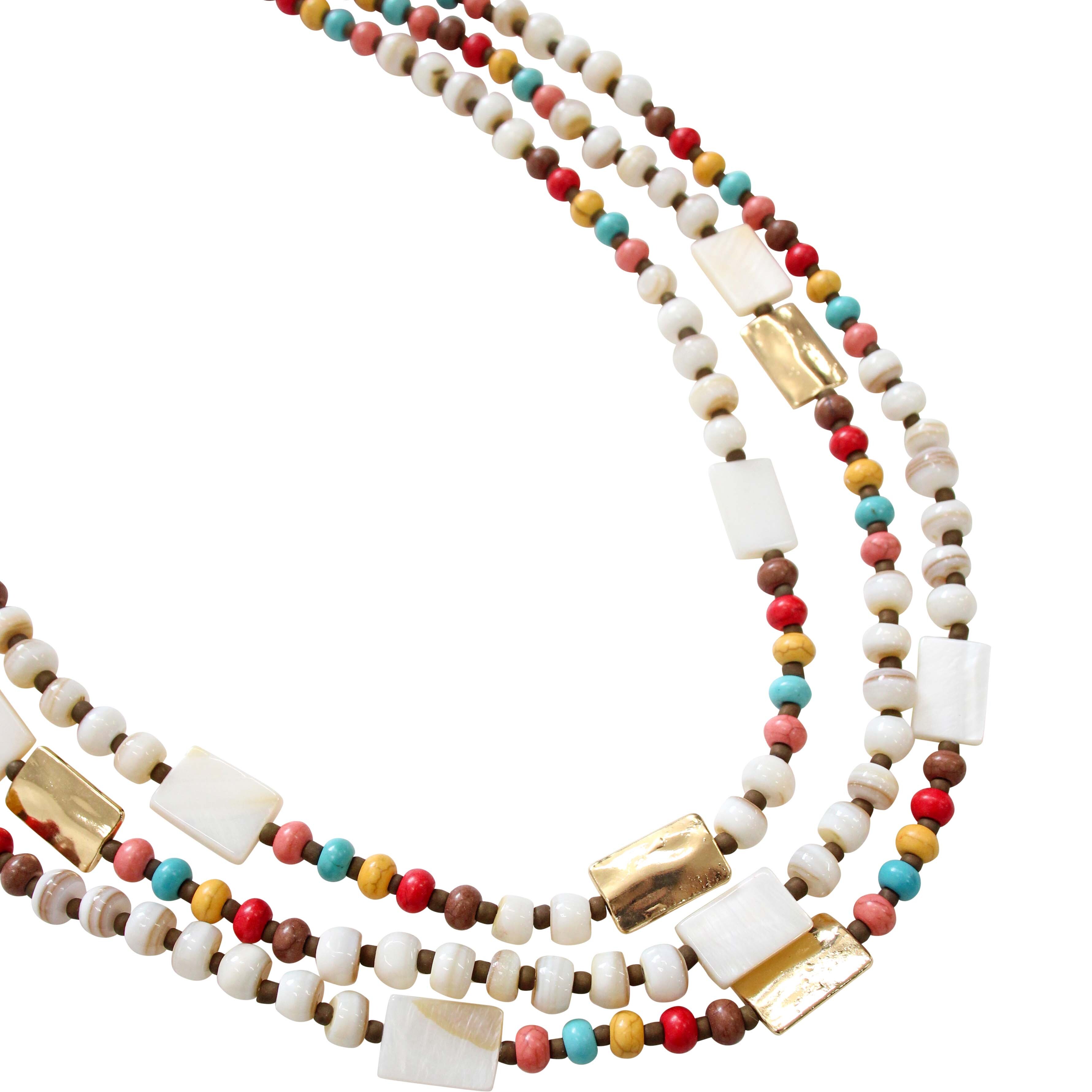 Necklace Juniper Beaded Layered