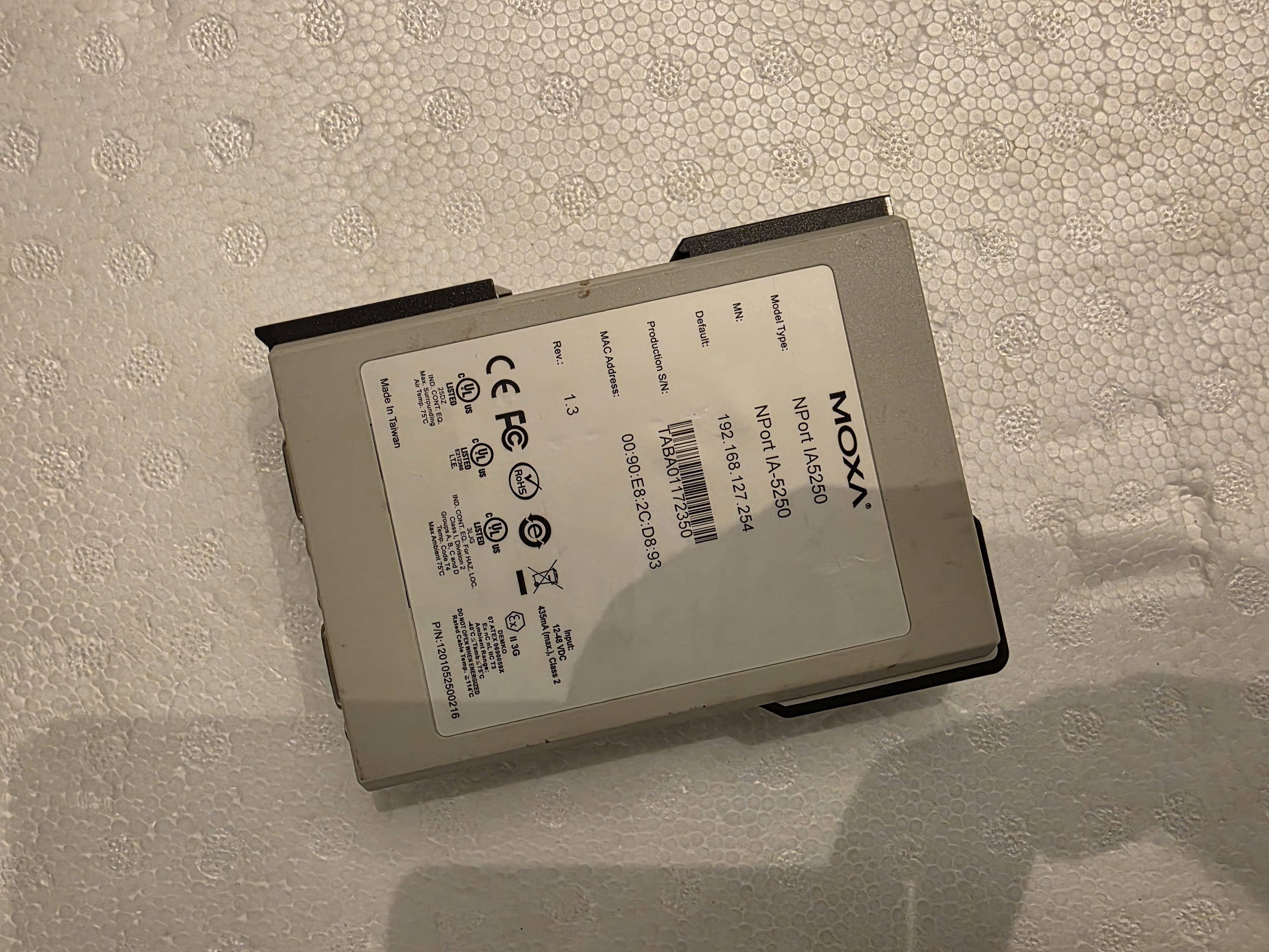 Moxa NPort IA-5250 Lan switch
