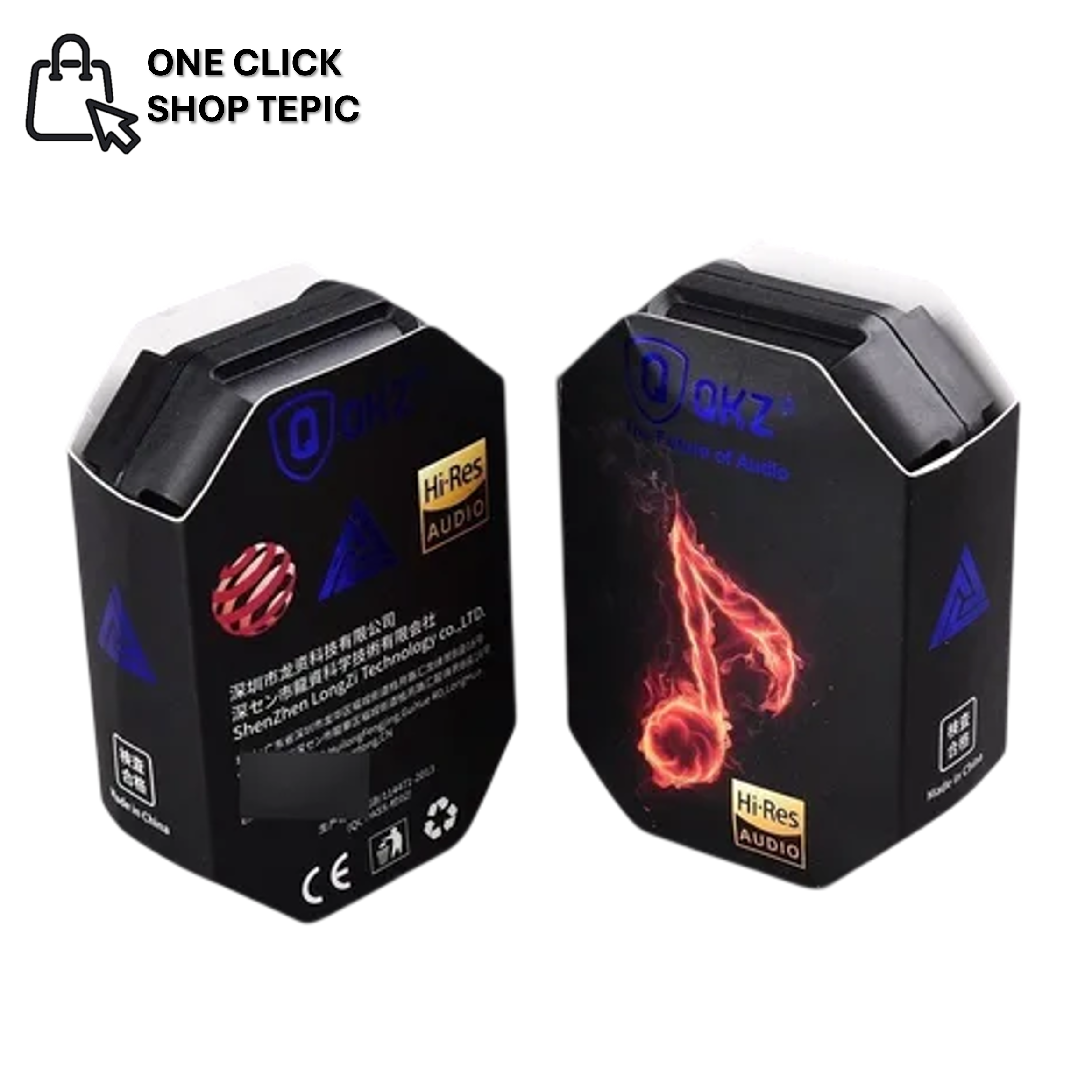 Audifonos Transparentes QKZ AK6 De Monitoreo Gamer Hifi Deepbass Mic 