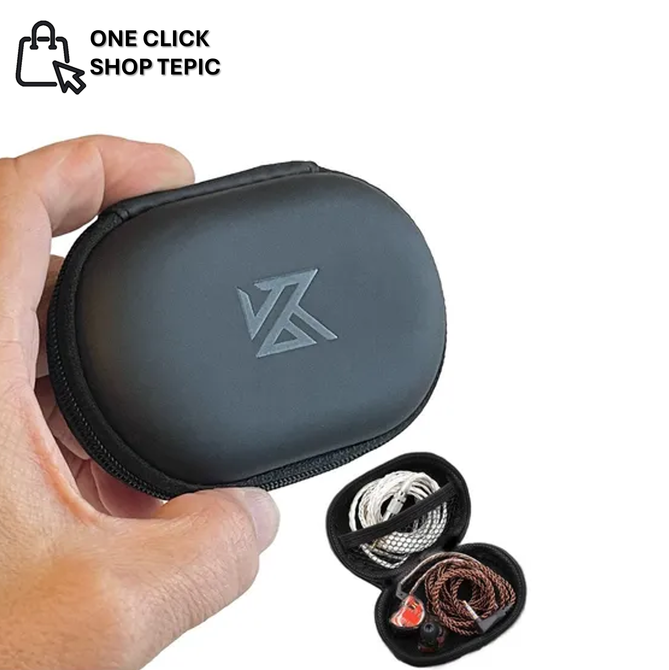 Audifonos Kz Edx Pro X negros con micrófono