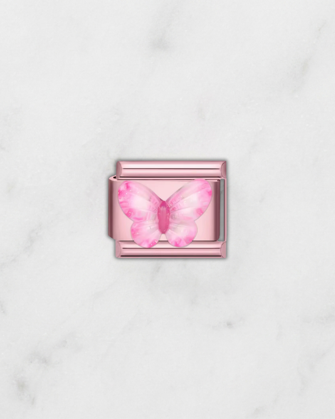 Charm Papillon Rose