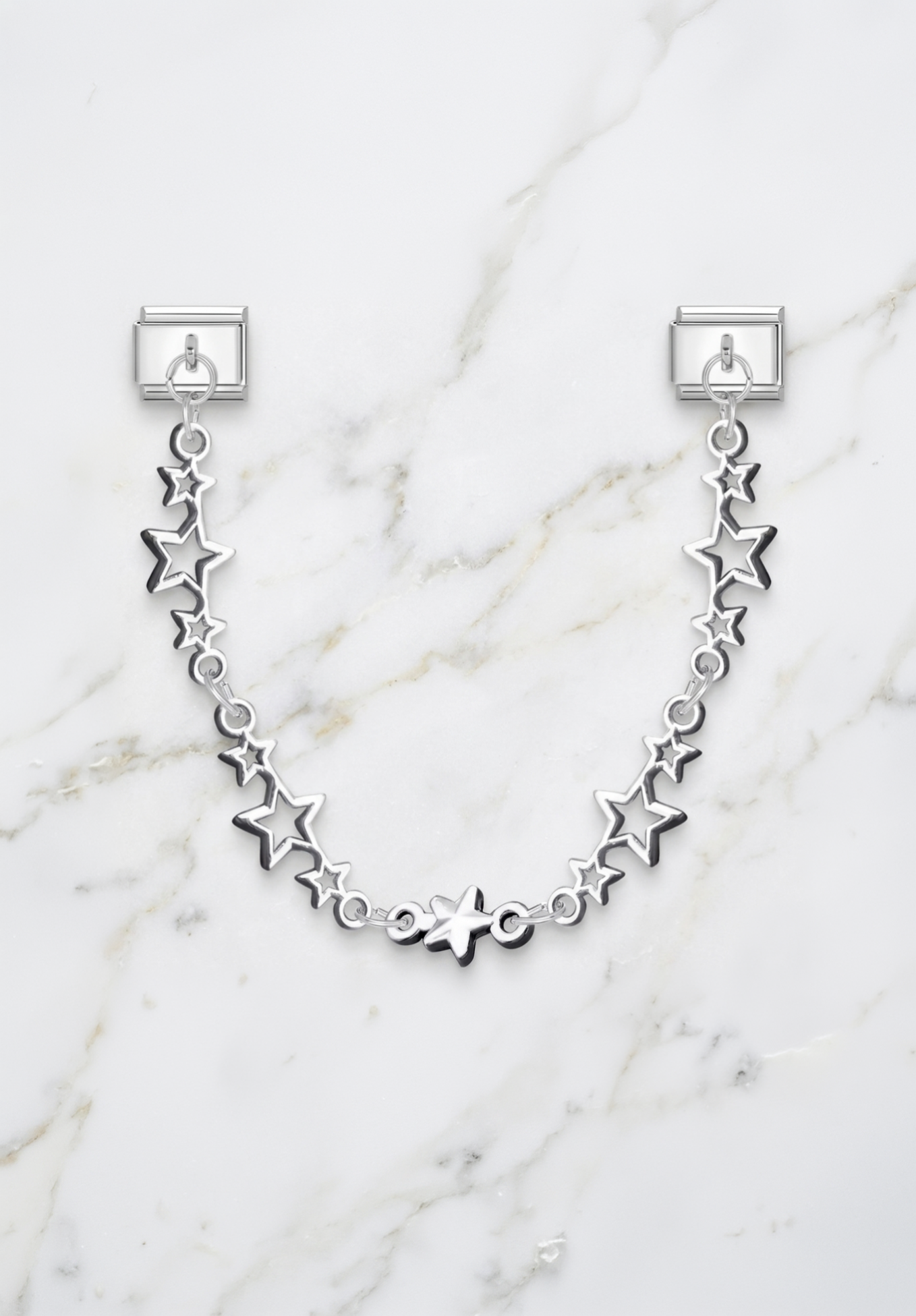 Chaîne étoilée argent