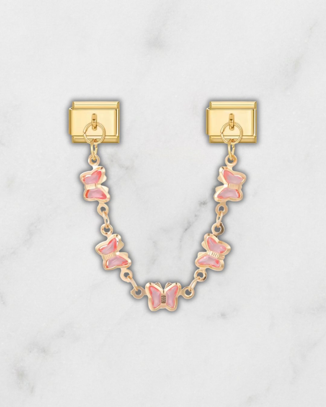 Charm Chaîne Multiples Papillons