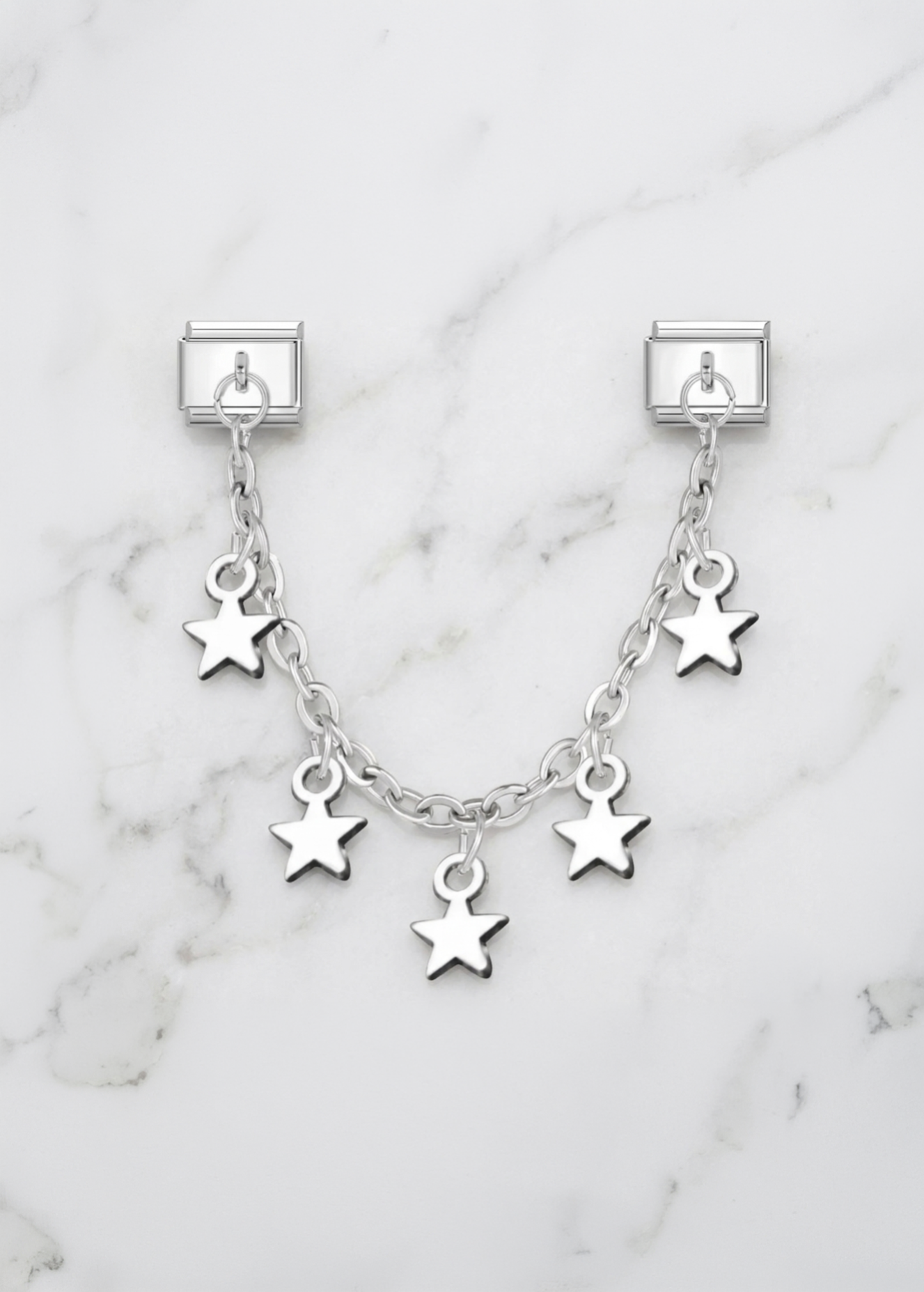 Chaîne Multi Étoiles Argent