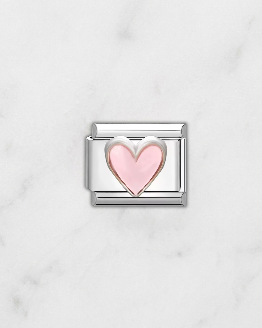 Charm cœur rose