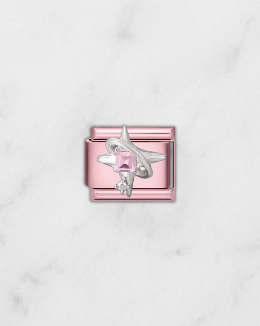 Charm étoile filante rose