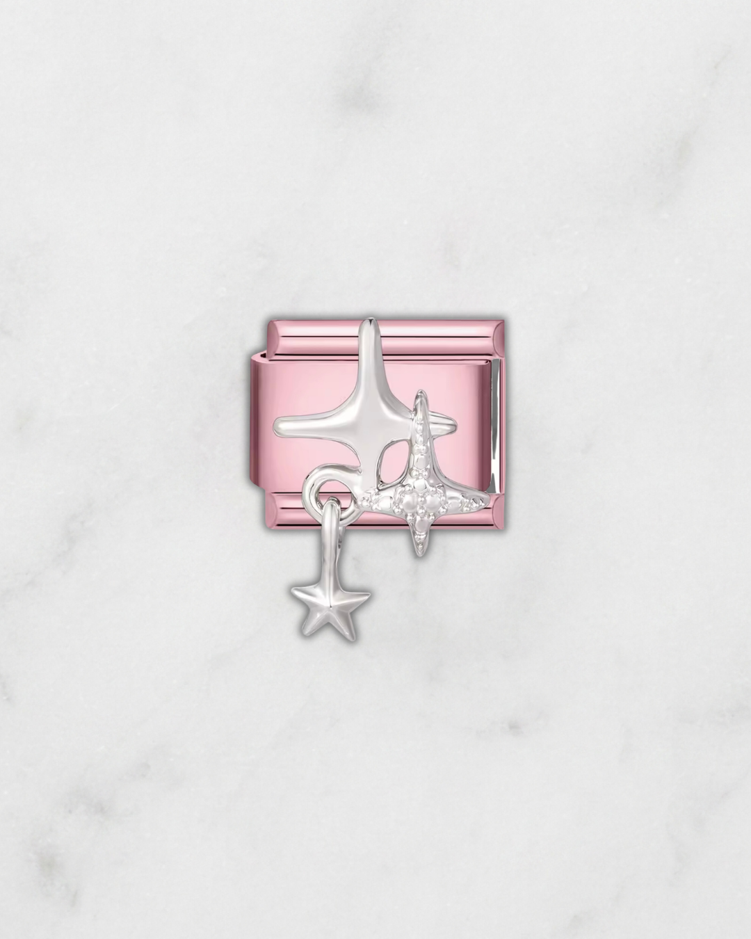 Charm rose étoilé