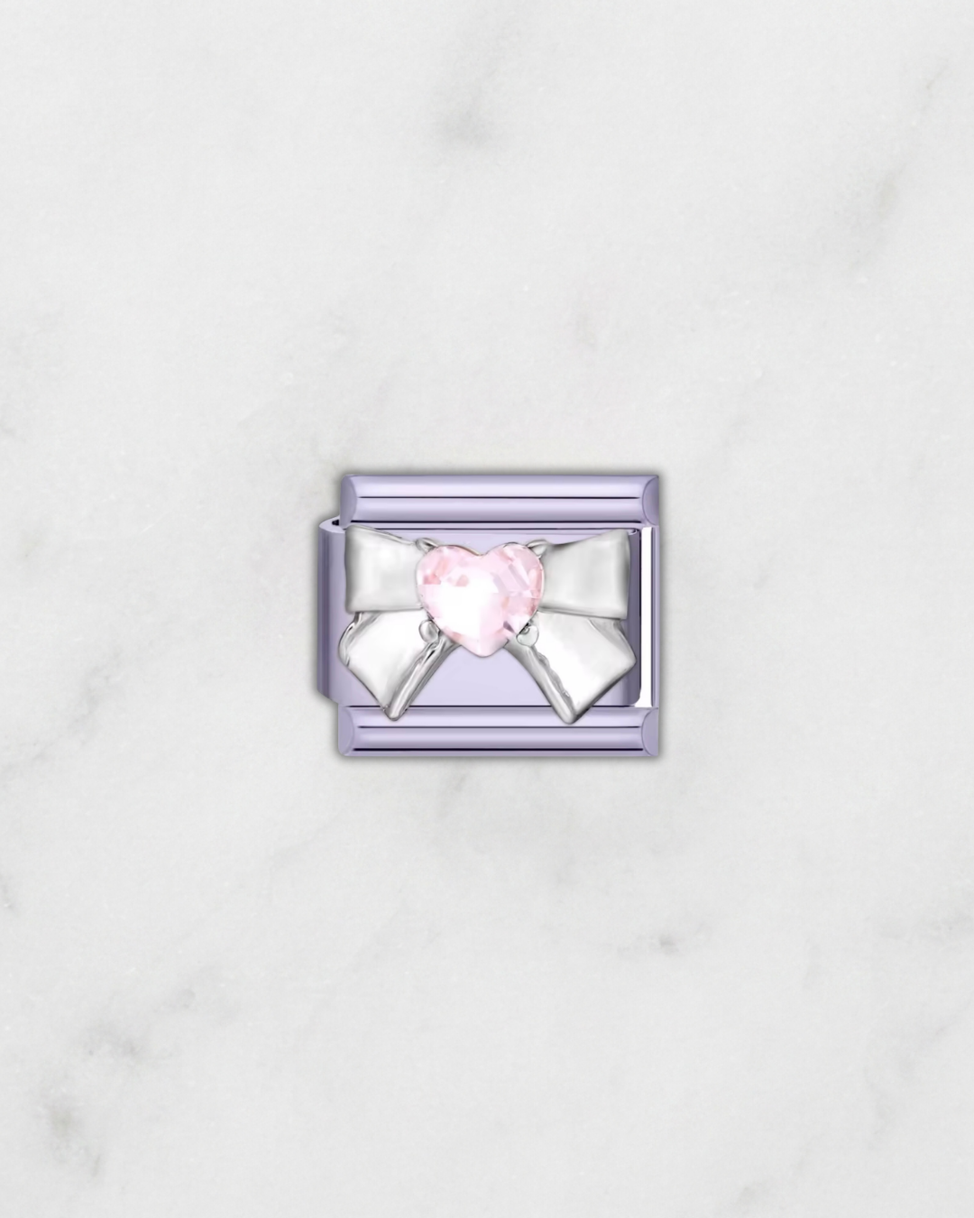 Charm violet ruban