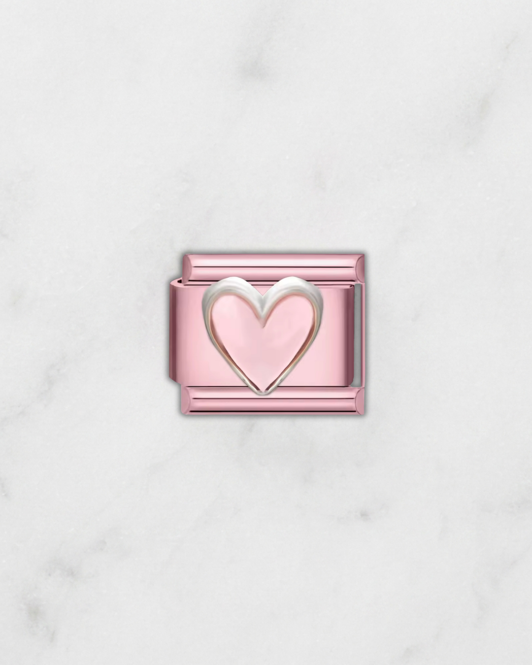 Charm cœur rose