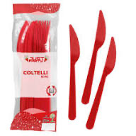 Coltelli di plastica rossi
