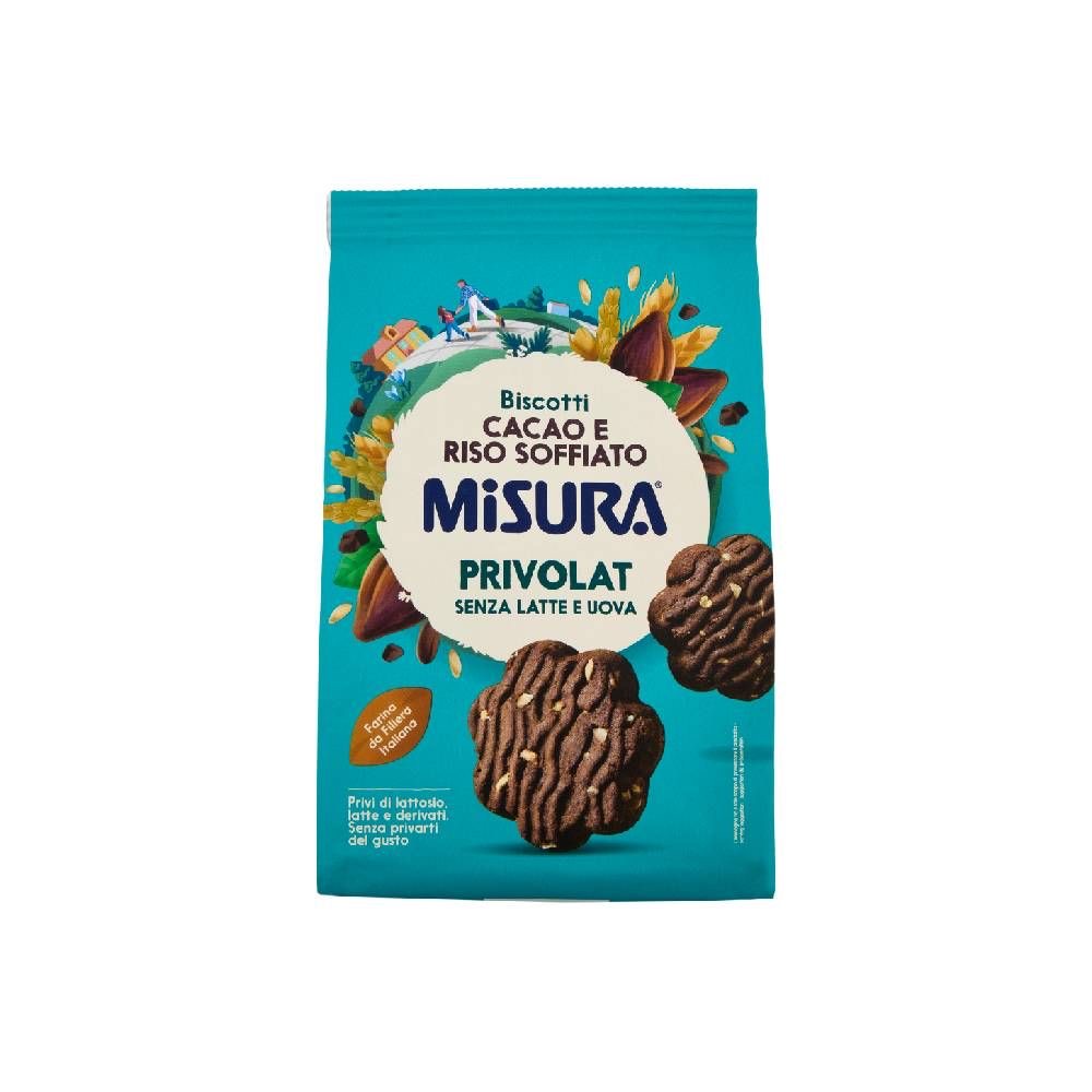 Biscotti Cacao e Riso Soffiato Misura Privolat