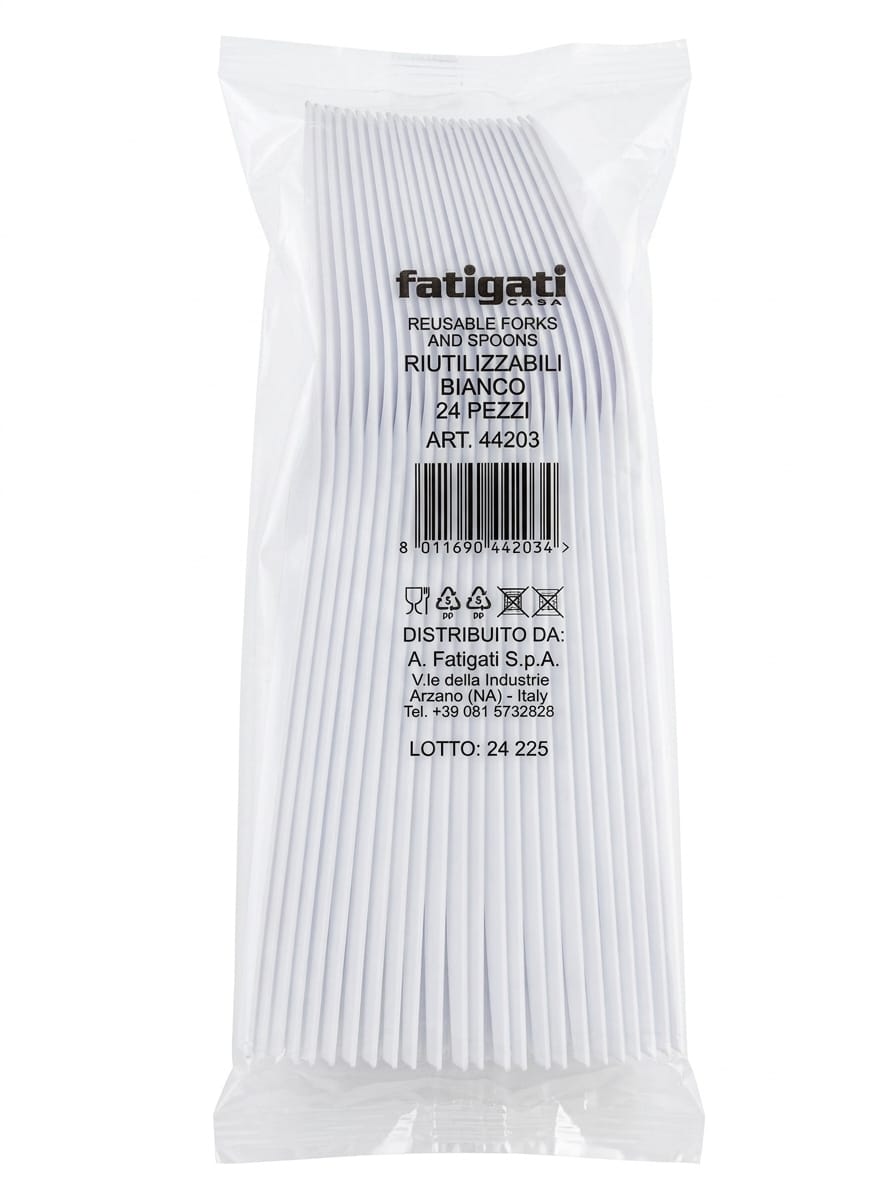 coltelli riutilizzabili bianche 24 pezzi