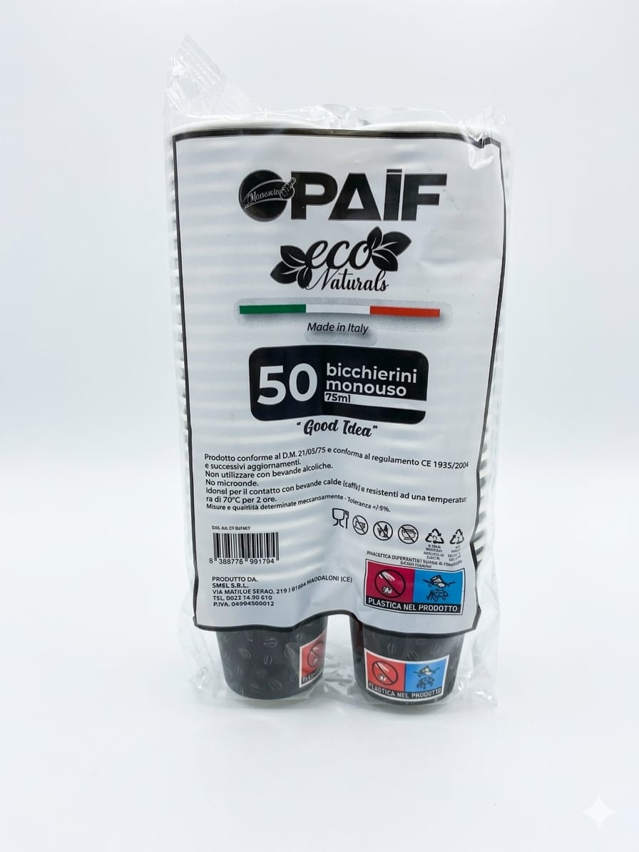 Bicchierini Monouso Paif Eco Naturals