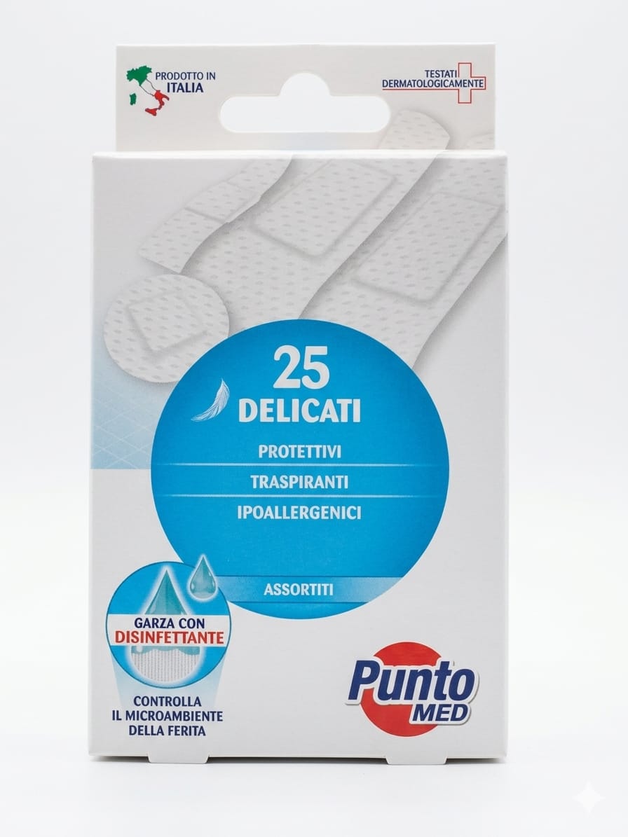 Cerotti Delicati Punto Med 25 pz