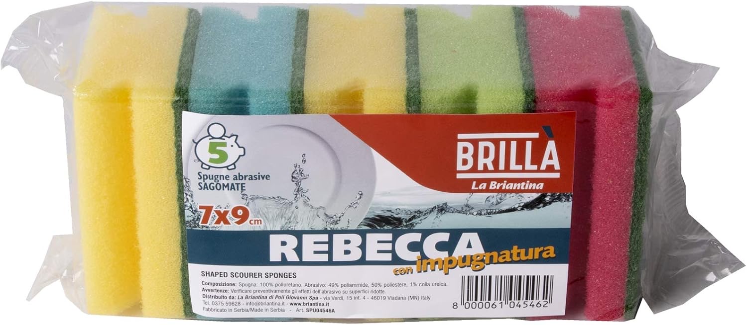 Spugne abrasive Rebecca 7x9 cm