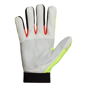 Impact-Blunting High Visibility Mechanics Gloves