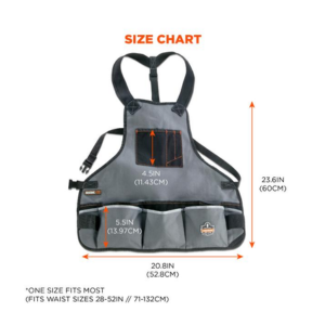 Heavy-Duty Tool Apron – 16-Pocket 