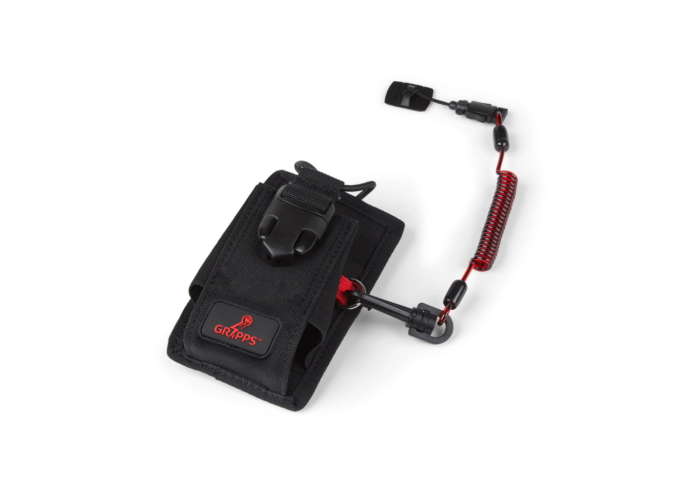 Adjustable Two-Way Radio Holster with Coil E-Tether & E-Catch – 0.5kg / 1.1lb